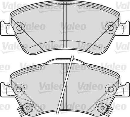VALEO klocki hamulcowe 601040 601040