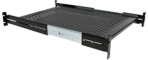 STARTECH.COM Startech.COM Uni sldshf19 2HE wentylowana do 48,2 cm (19 cali) server szaf rack shelf czarna UNISLDSHF19