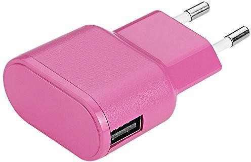 Aiino Wall Charger USB zasilacz sieciowy ładowarka gniazdko, różowy 8050444842294