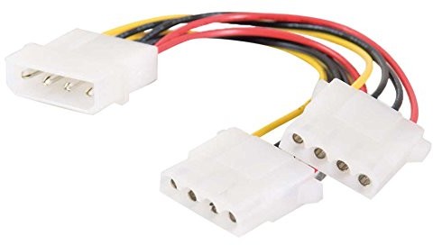 CABLESTOGO Cables To Go 81849 Internal Power Y-Cable (5  1/4in do 2 X 5  1/4in, 0,2 m) 81849