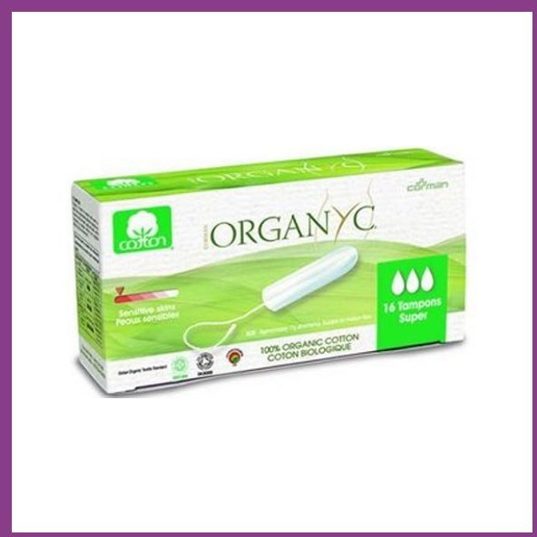 Organyc Tampony z bawełny organicznej, Super -16 szt.