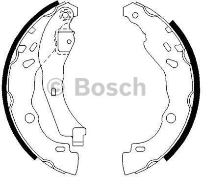 BOSCH Zesatw szczęk hamulcowych 0 986 487 627