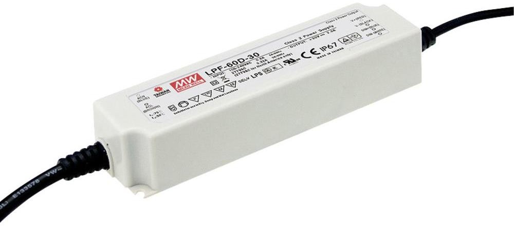 Mean Well Zasilacz impulsowy do LED IP67) LPF-60-36