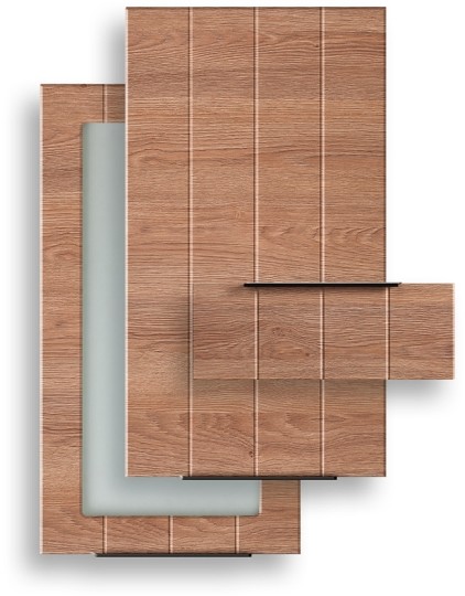 Szafka kuchenna wisząca otwarta z półkami Loft Rapsodia WO-15