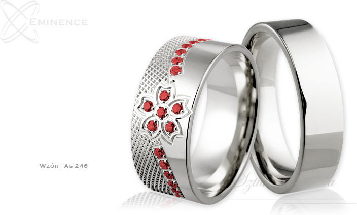 Eminence Obrączki srebrne - wzór Ag-246