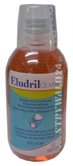 PIERRE FABRE MEDICAMENT POLSKA SP. Z O.O. Eludrilclassic Płyn Do Płukania Jamy Ustnej 500 Ml