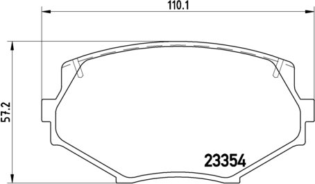BREMBO Zestaw klocków hamulcowych, hamulce tarczowe P 49 020