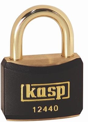 Kasp Kłódka K12440BLAA1 z zamkiem kluczykowym 40 mm Złoto-żółty