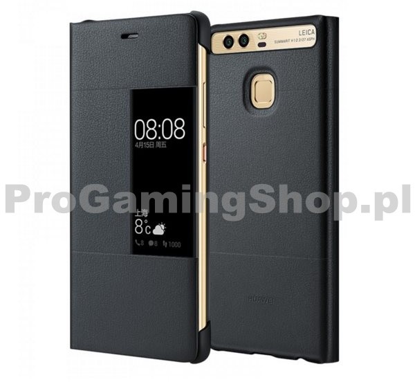 Huawei Etui oryginalne S-VIEW do P9 Dark Grey