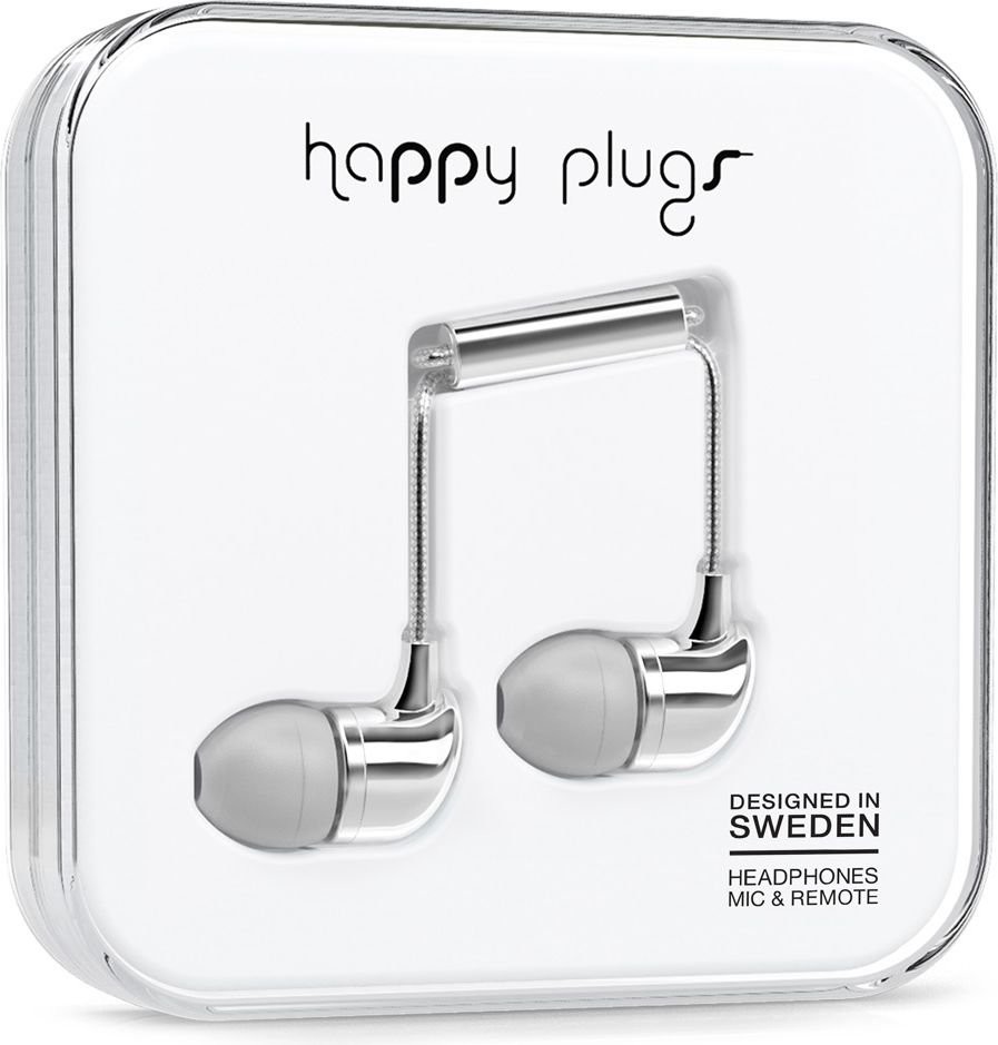 Happy Plugs In-Ear Srebrne (SAS-DUMMY111B)