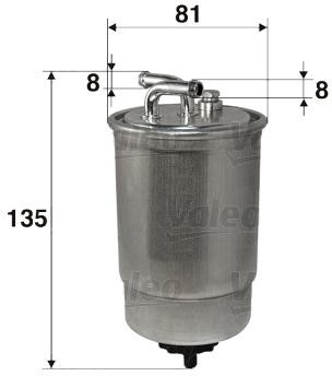 VALEO filtr diesel przeplywowy 587510 587510