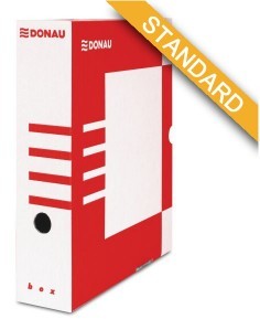Donau BIELLA Pudło archiwizacyjne 120 mm czerwone DN310-3