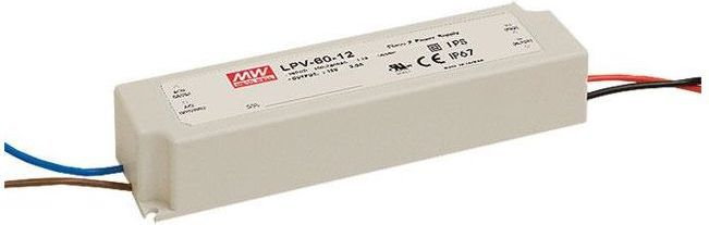 Mean Well Zasilacz LED LPV 60W 24V/DC IP67 LPV-60-24