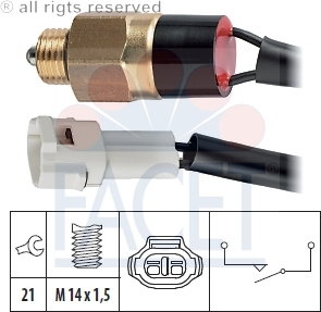 FACET Przełącznik, swiatło cofania 7.6120