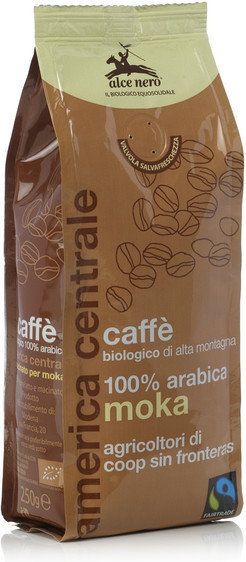 Alce Nero KAWA 100% ARABICA MOKA FAIR TRADE BIO 250 g