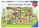 Ravensburger Puzzle 2x24 wesołe życie na wsi