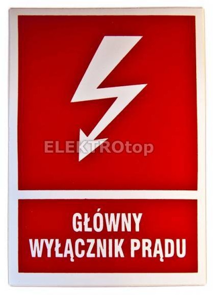 ERGOM Naklejka TZI 105*148S WYŁ.GŁ.
