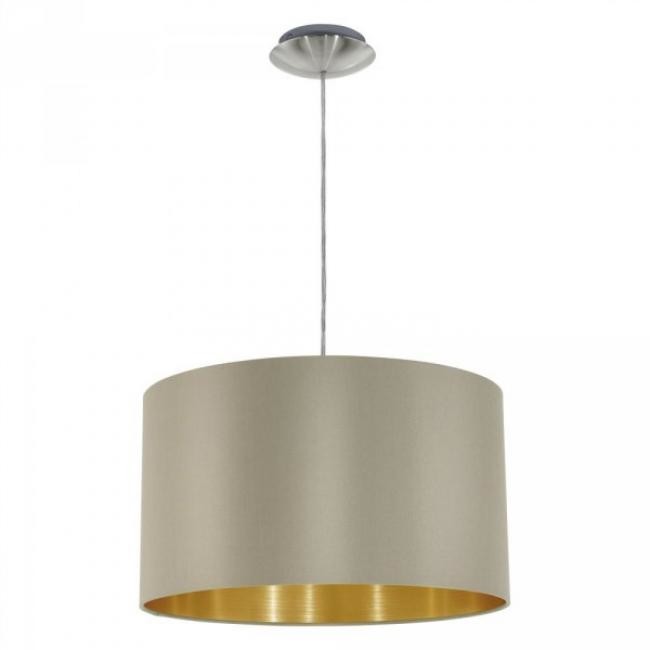 Eglo Oświetlenie Maserlo lampa wisząca Nikiel matowy, 1-punktowy 31602-DO1
