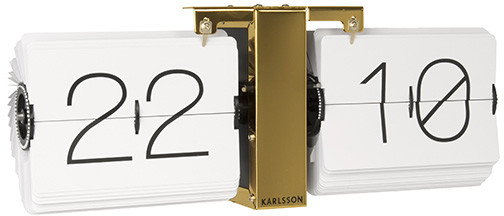 Karlsson Zegar stołowo/ścienny Flip No Case white by KA5601WH