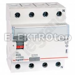 Legrand WYŁĄCZNIK RÓŻNICOWOPRĄDOWY P 304 4P 40A 100MA TYP A SERII TX3, 411775