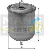 MANN Filtr oleju -FILTER ZR 906 x