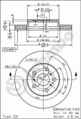 BREMBO 09.6803.10