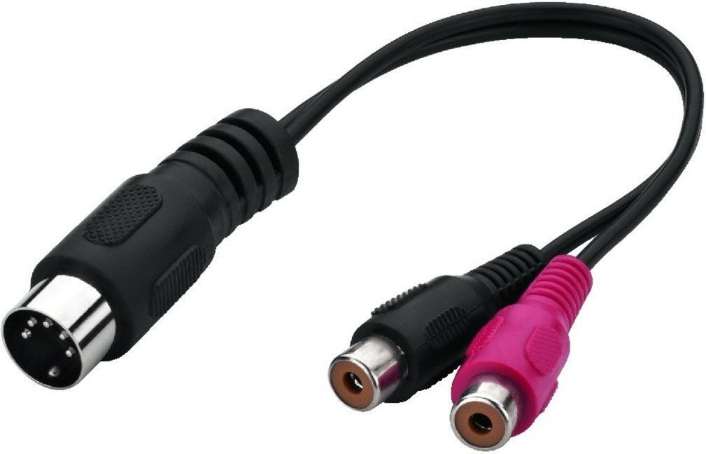 Monacor Przejściówka stereo audio/wideo ACA-15/3