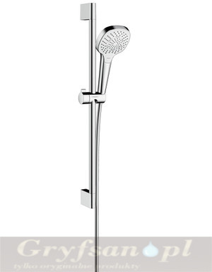 Hansgrohe Zestaw prysznicowy Croma Select E Multi, EcoSmart 9 l/min, 0,65 m biał