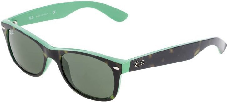 Ray Ban NEW WAYFARER Okulary przeciwsłoneczne czarny/grün 0RB2132