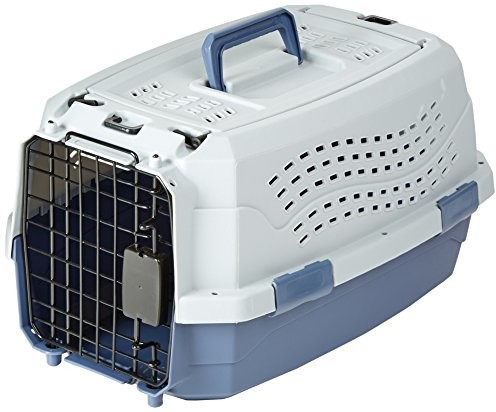 AmazonBasics Amazonbasics Dwudrzwiowy Transporter Dla Psa Z Otwarciem U Góry (48 Cm)