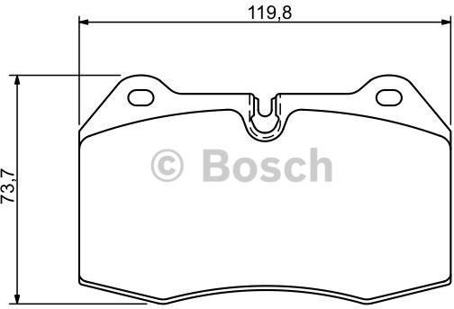 Bosch Zestaw klocków hamulcowych, hamulce tarczowe 0 986 494 282