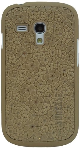 Samsung Suncase Ledercase für das Galaxy S3 mini i8190 mit gratis Displayschutzfolie in blume-beige