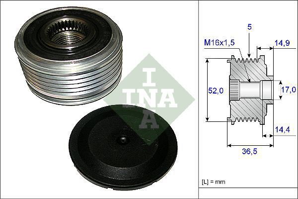 INA Alternator - sprzęgło jednokierunkowe 535 0129 10