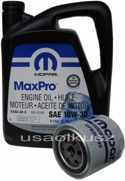 MOPAR Filtr oleju + olej 10W30 Plymouth Voyager