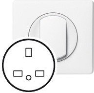 Legrand 068133 CELIANE Plakietka GNIAZDO 2P+Z ANGIEL BIAŁA