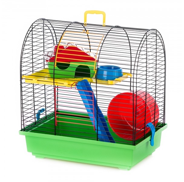 Inter-Zoo Grim 2 klatka dla chomika z wyposażeniem 36x24x38cm