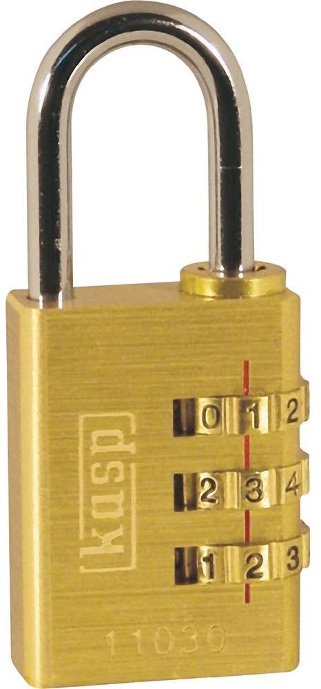 Kasp Kłódka K11030D z kłódką z szyfrem 32 mm Złoto-żółty