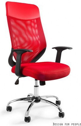 Unique Fotel biurowy Mobi Plus czerwony