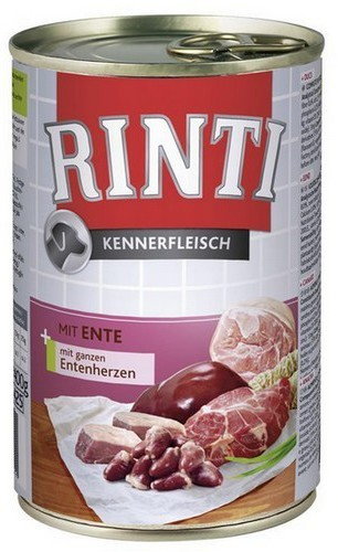 Rinti Kennerfleisch Ente pies - kaczka Puszka 400g 11652