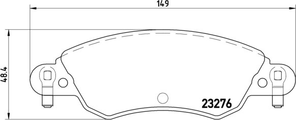 BREMBO Zestaw klocków hamulcowych, hamulce tarczowe P 61 070