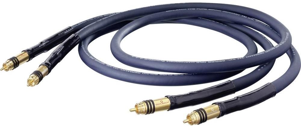 Oehlbach Kabel audio Cinch 13110 [2x Złącze męskie cinch 2x Złącze męskie cinch] 0.50 m niebieski