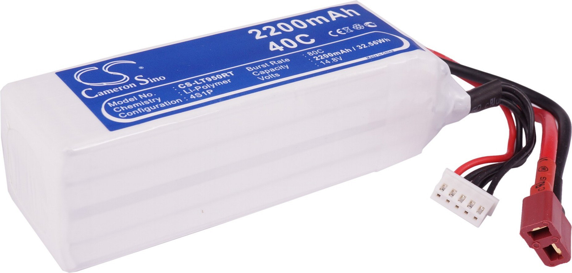 Cameron Sino 2200mAh 32.56Wh Li-Polymer 14.8V 4S 40C () CS-LT950RT