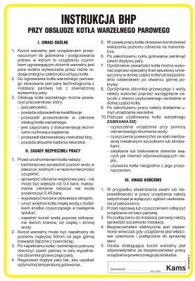 TD IAG07 Instrukcja BHP przy obsłudze kotła warzelnego parowego