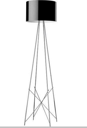 Flos RAY F2 Lampa podłogowa Czarny F5921030