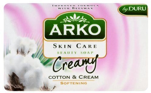 Arko SUNCO Mydło kosmetyczne Skin Care Bawełna i krem Zmiękczające 90 g