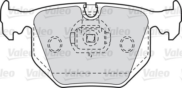 VALEO klocki hamulcowe z nu-lock 598580 598580