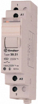 Finder Przekaźnik impulsowy 1NO 16A 24V DC, 20-21-9-024-0000