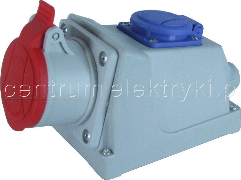 Elektromet Dzierżoniów GNIAZDO STAŁE KOMBI IP44 16A 400V 3P+N+Z, 16A