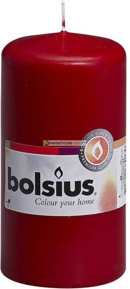 Bolsius Świeca pieńkowa 120/60 bordowa