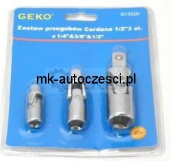 GEKO Zestaw przegubów Cardana 3el. G13520
